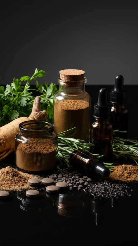 Génère une photo ultraréaliste pour illustrer le texte suivant :
Vos Questions sur Black Venom : FAQ Compléments Alimentaires et Vitalité Masculine
